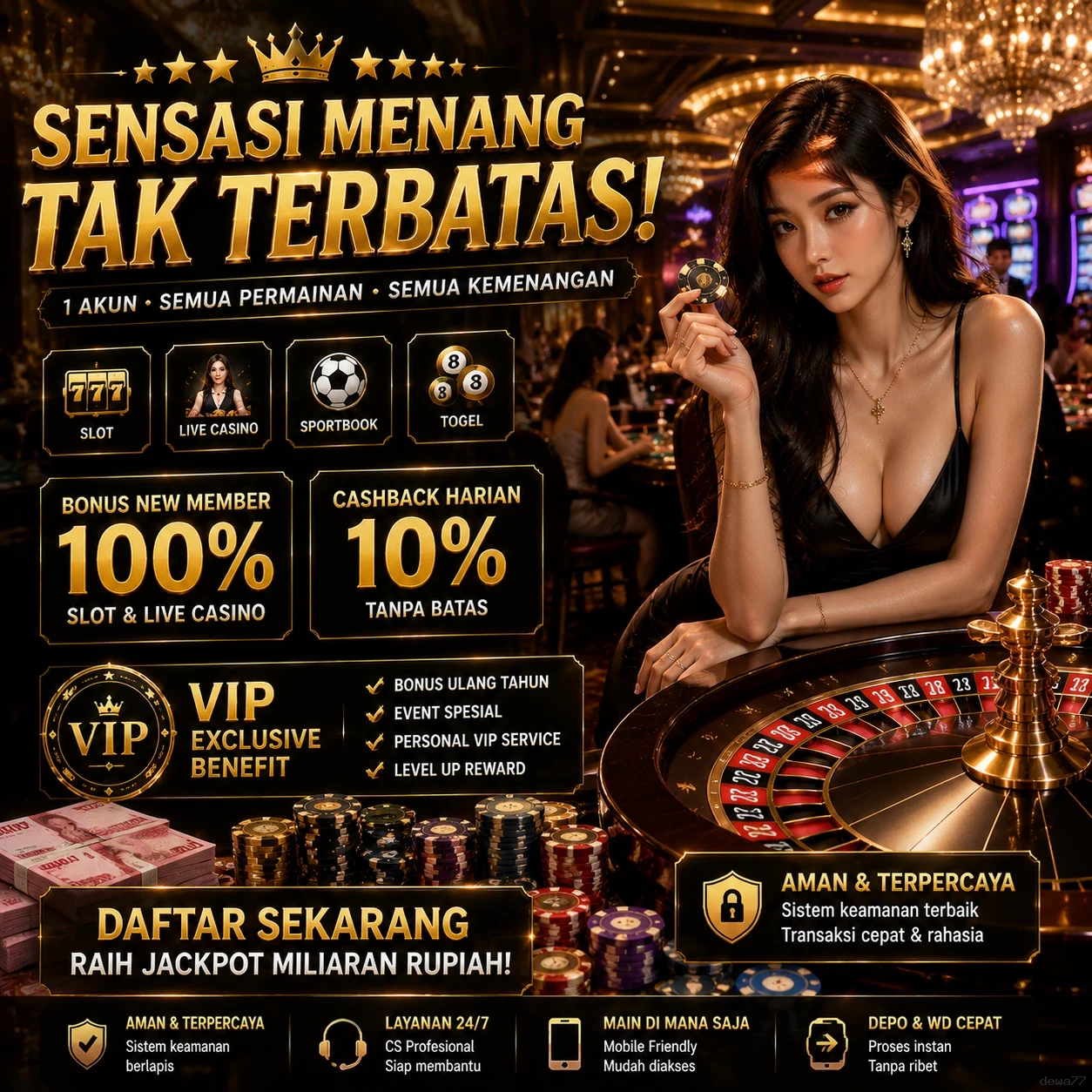 dewa77 - Peningkatan performa dan UI/UX terbaru